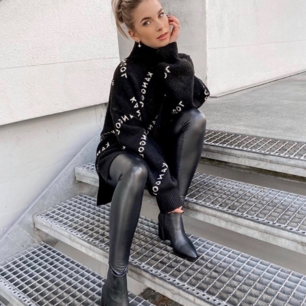 KANGOL x H&M blogger favorite black sweater oversized - Picture 4 of 7